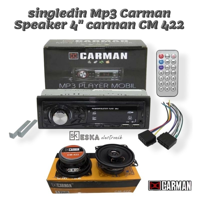 paket Single din Carman vocal 4 inch paket Carman MP3 speaker