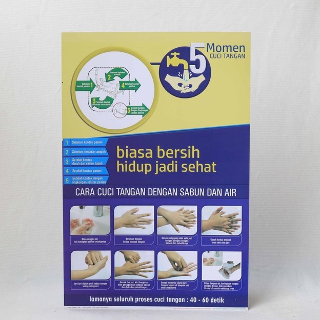 Poster 5 Momen Cuci Tangan Medis, 5 Momen Cuci Tangan untuk Tenaga Kesehatan