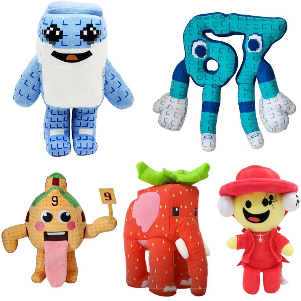 New Steal A Brainrot Esok Sekolah Plush Hot Game Peripheral Plushie Cute Cartoon No. 9 House Stuffed Doll Toy Gamer Fans Gift