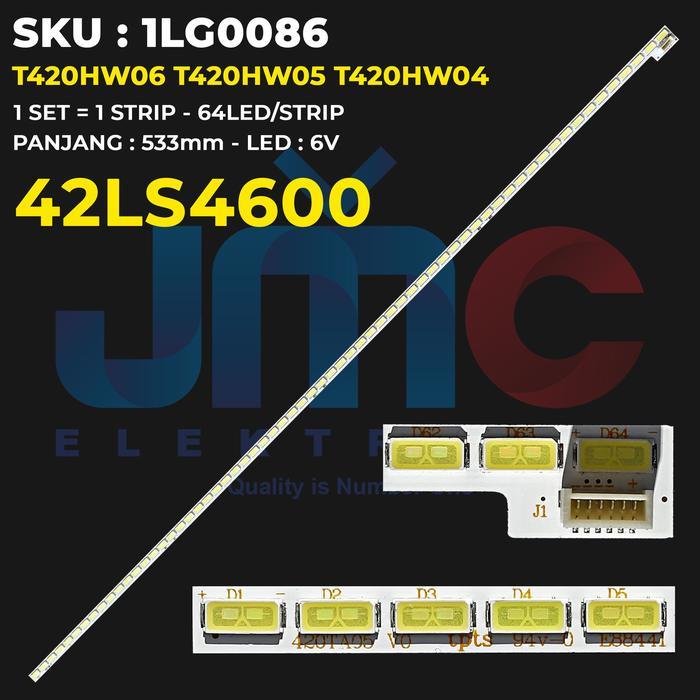 Backlight TV 42 Inch 42LS4600 T420HVN01.1 T420HW06 T420HW05 T420HW04 Elmatu JMCPart