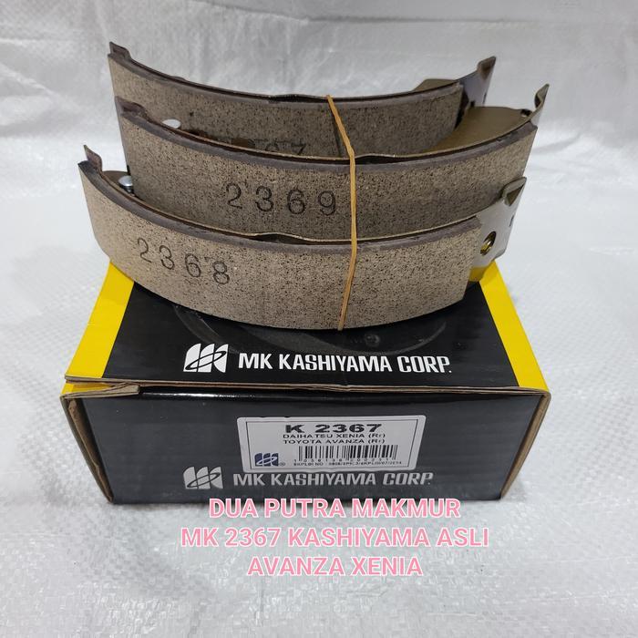 KAMPAS REM BELAKANG MK2367 KASHIYAMA BRAKE SHOE MK AVANZA XENIA 1SET