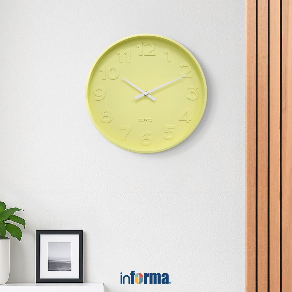 Informa 30 cm Jam Dinding Wall Clock Jam Tembok Dekorasi Dinding