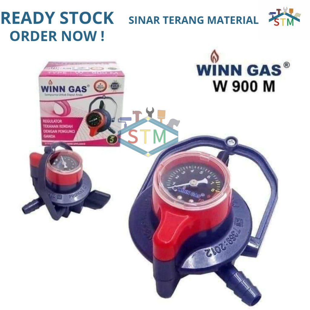 Regulator Winn Gas Tekanan Rendah W900 Pengunci Ganda - W 900 M / NM - Regulator W 900 M / NM - Regu