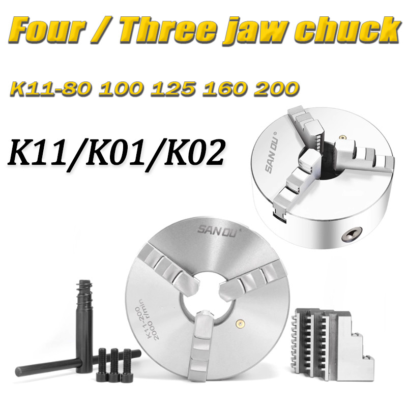 K11 Three Jaw SelfCentering Chuck K1180 K11100 K11125 K11130 k01 k02 athe Chuck With Jaws sanou Turn