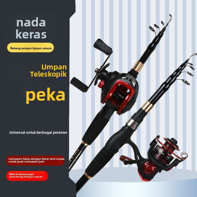 [COD] Joran Lure Teleskopik Pendek - Straight Handle Joran Laut Sambung & Joran Jauh Casting + Serba