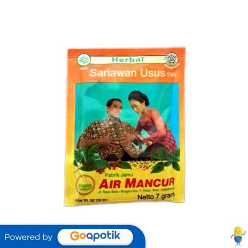 Air Mancur Sariawan Usus No 19 A 7 Gram Sachet