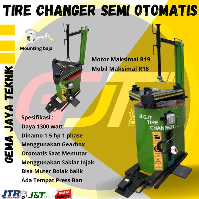 Alat buka pasang ban motor mobil tyre changer semi otomatis