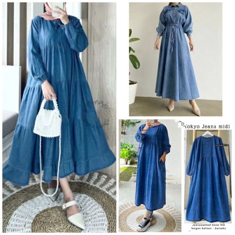 AS Stone midi dress jeans | Tokyo midi jeans premium PREMIUM 2025