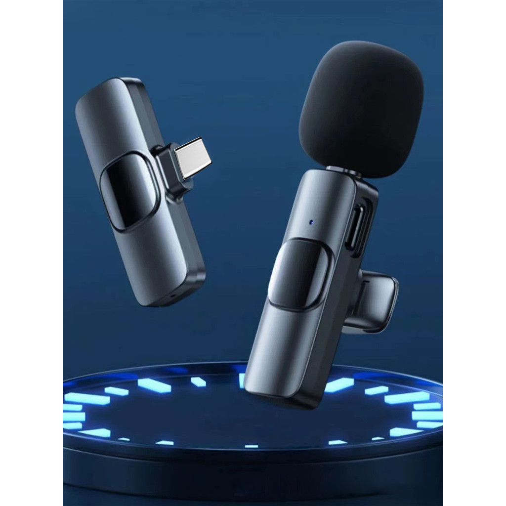Wireless bluetooth microphone, lavalier rao microphone, video vlog live recorng microphone, Type C i