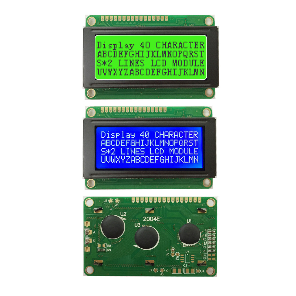 small size 20x4 2004 77x47mm Lcd say Module HD44780 5V blue green