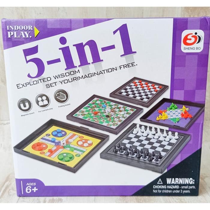 5IN1 Board Games No.S3304 Mainan Board Game