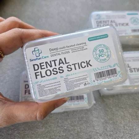 1 BOX ISI 50 Pcs Dental Floss High Quality Benang Busur Tusuk Gigi Benang Busur Tusuk Gigi Dental Fl