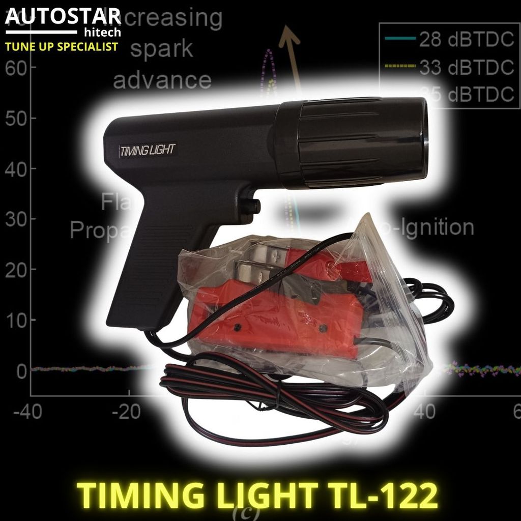 TIMING LIGHT TL-122 model TRISCO alat cek waktu pengapian mesin motor mobil