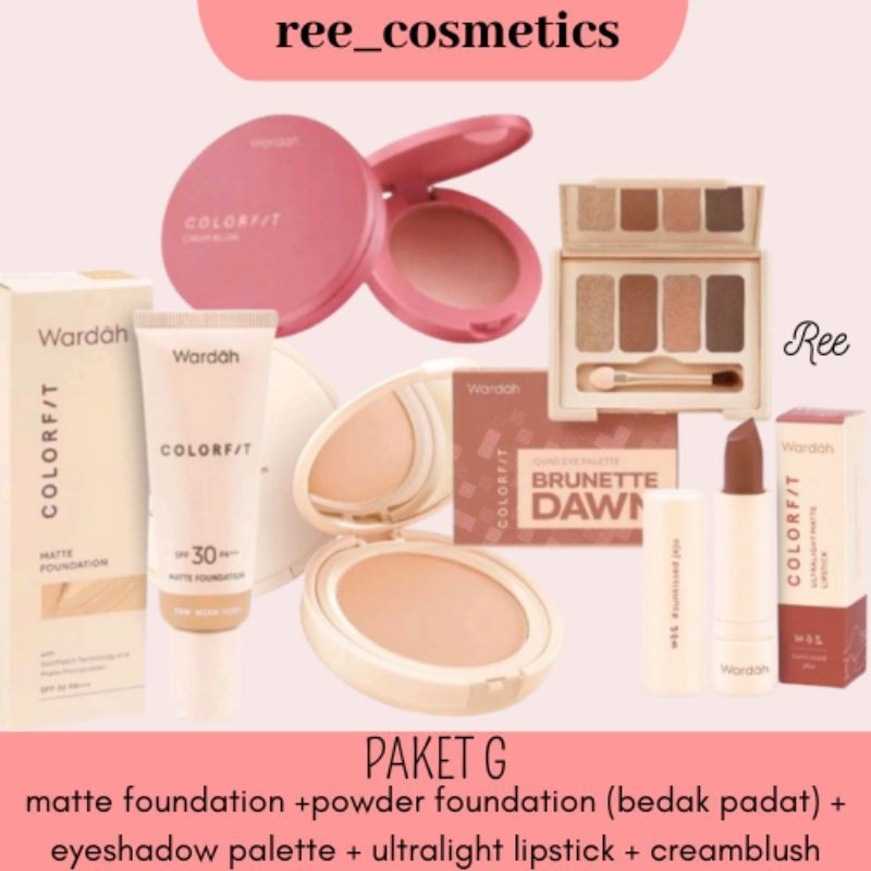 Wardah Colorfit Paket Seserahan Make Up | Paket Make Up Wardah