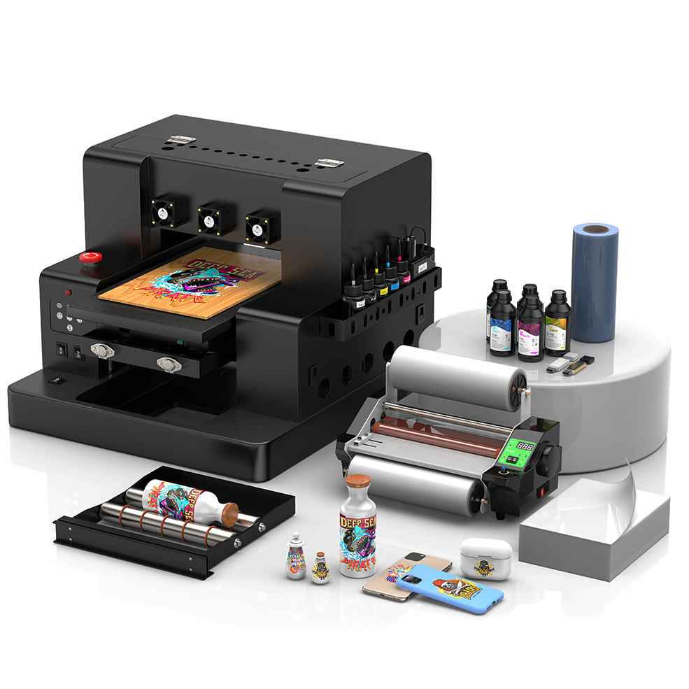 A3 UV Printer Impresora For Epson L805 UV DTF Flatbed Printer Machine A3 UV Sticker Printer For Bott