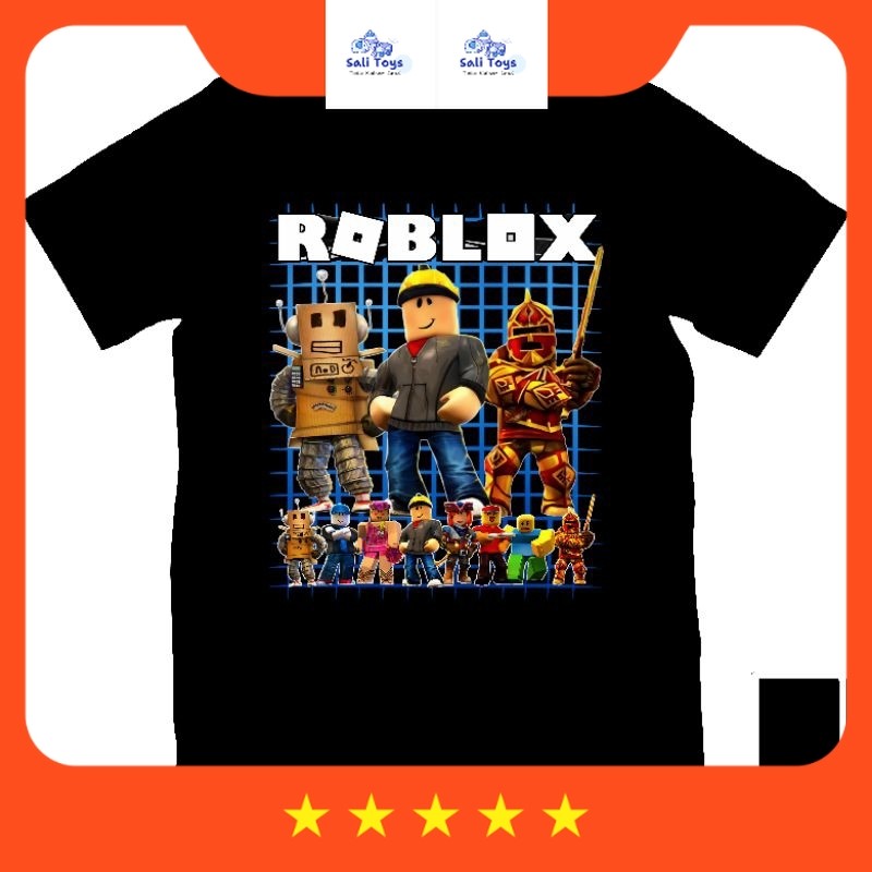 Kaos Baju Tshirt Custom Pria Wanita Anak Dewasa Game Roblox Roblok Roblocs Robloc Robloxs Builder Mu