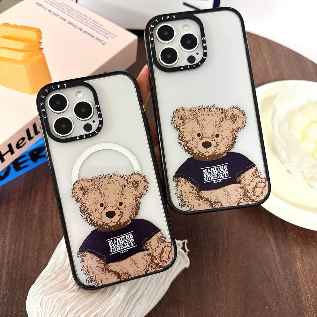 Casetify Magsafe Acrylic Tpu Bear Marithe Francois Girbaud Paris Jeans Imut Magnetic Cute Lucu Viral