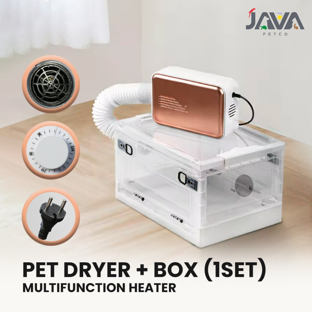 (FRESSY) Pet Dryer Pet Dryer Box Pengering Bulu Kucing Anjing Hewan Peliharaan Pet Dryer Box Groomin