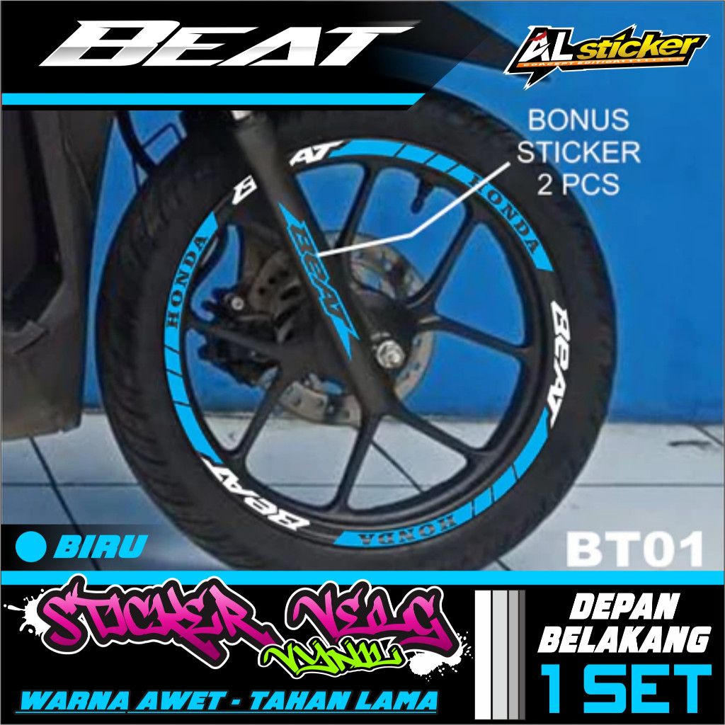 STICKER CUTTING LIST VELG BEAT
