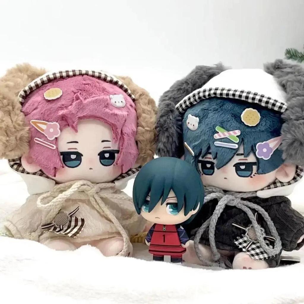 20cm Anime Blue Lock Rin Itoshi Sae Itoshi Dress-up Cotton Dolls COS Cartoon Plush Doll ildren's Adu