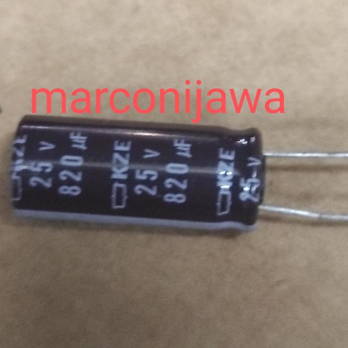 kapasitor elko 820uf 25V 820uf 25Voll BERKUWALITAS...