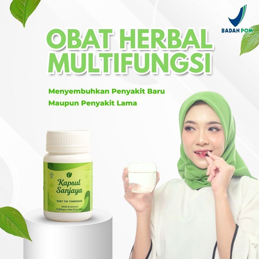 Sanjaya Herbal 14 Kapsul | Meredakan Nyeri Otot, Kram & Kesemutan | Original & Cod