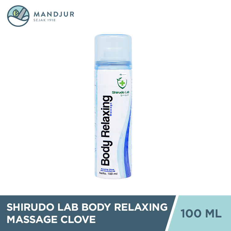 Shirudo Lab Body Relaxing Massage Spray Clove 100 ml - Body Relaxant Relaksasi Otot