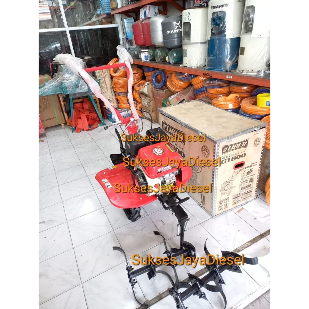 Mesin Traktor Mini TIGER Bajak Sawah GT800 | Traktor Mini Power Tiller