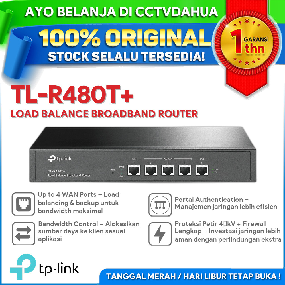 TP-LINK TL-R480T+ LOAD BALANCE BROADBAND ROUTER
