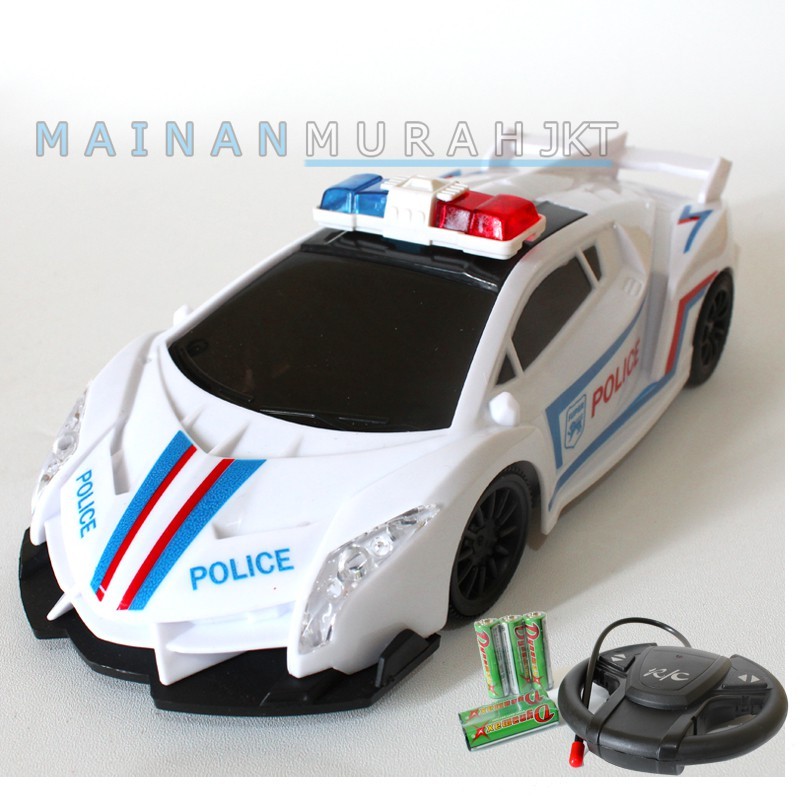 MOBIL REMOTE CONTROL POLISI PR17367 PREMIUM TOYS RC MOBIL POLISI ANAK DENGAN SIRINE DAN LAMPU NYALA