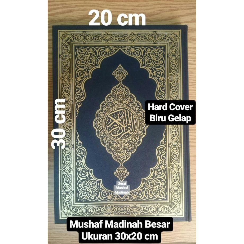 Al Quran Mushaf Madinah Ukuran 30x20 cm Asli Cover Hitam Terlaris