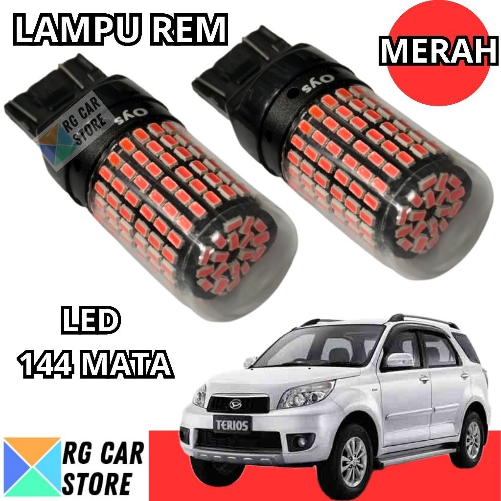 Lampu LED Rem Dajjal Terios 2006-2017 144 Titik Merah Original Autolume PnP Daihatsu
