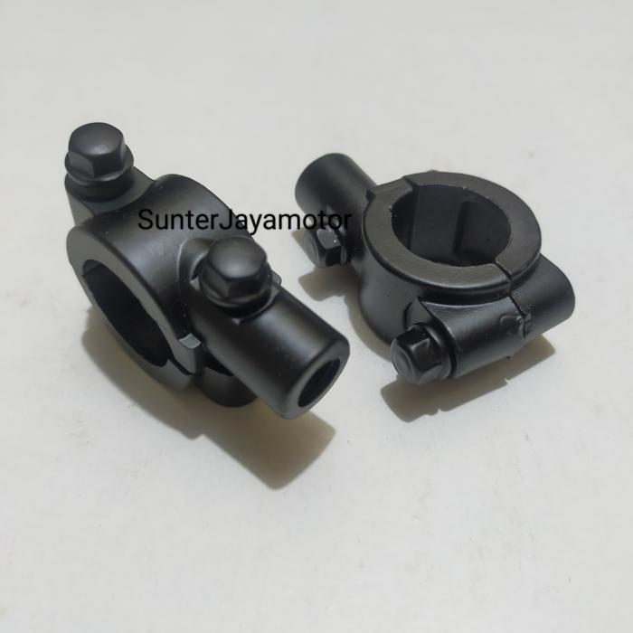 Breket Spion, Dudukan Spion Drat 14 Honda. 1Set kiri - kanan