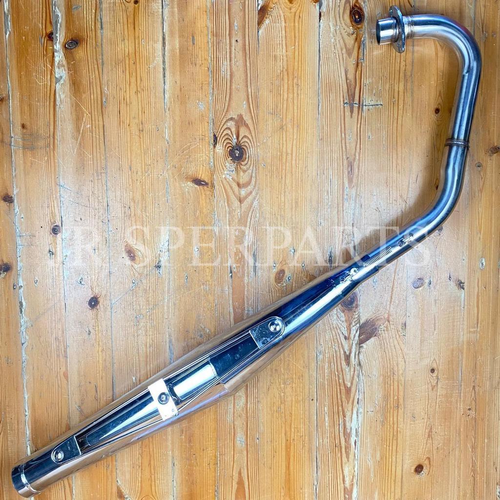 Knalpot CB125 J Model Japcunk Chrome – Knalpot Racing Klasik Retro Motor Honda CB 125 J