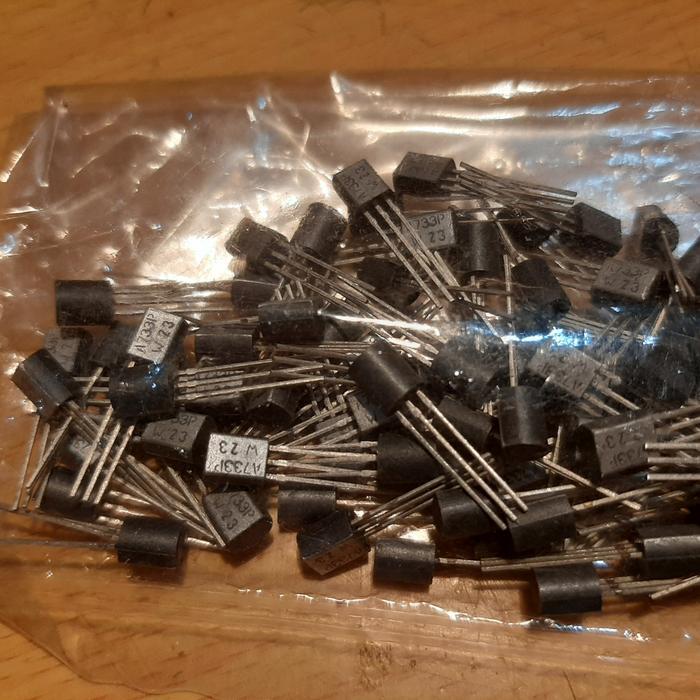 Transistor 2SA733 2SA 733 A733 Philips NOS Abu-abu silver BEST