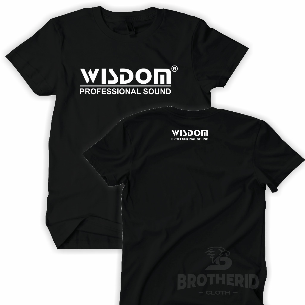 Kaos Wisdom Profesional Audio Baju Operator Sound System Original