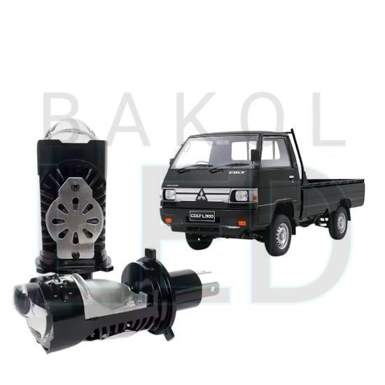 2pcs Lampu Utama LED H4 BiLED Ultra BRIGHT kipas Mobil Mitsubishi L300 BL