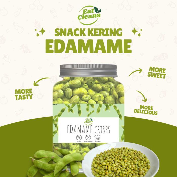 Eat Cleans Edamame Krispi Camilan Edamame Makanan Diet Sehat  Snack Rendah Kalori Tanpa Bahan Pengaw