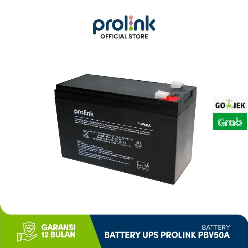 Baterai UPS Prolink 12v 10a VRLA untuk Prolink 850va Prolink 1500va Prolink 2000va