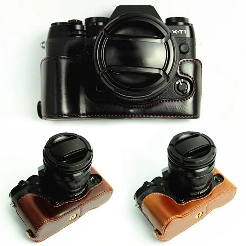 Leather Protect Half Case Grip for Fuji Fujifilm X-T1 XT1 Camera