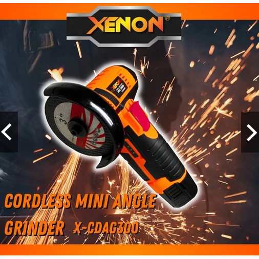 XENON CDAG300 Cordless Mini Grinder 3" Gerinda Baterai 3 Inch 12 Volt