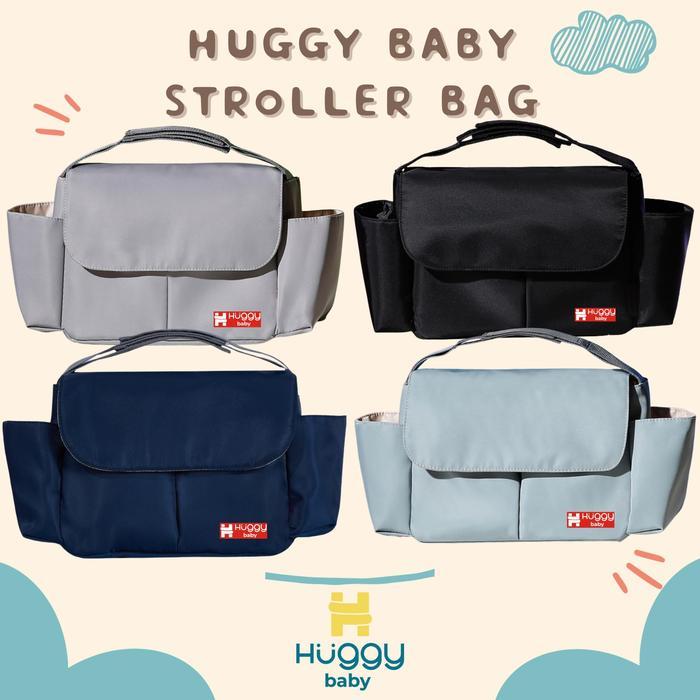 Huggy Baby BAG07 Stroller Bag | Tas Stroller Multifungsi - MISTY BLUE