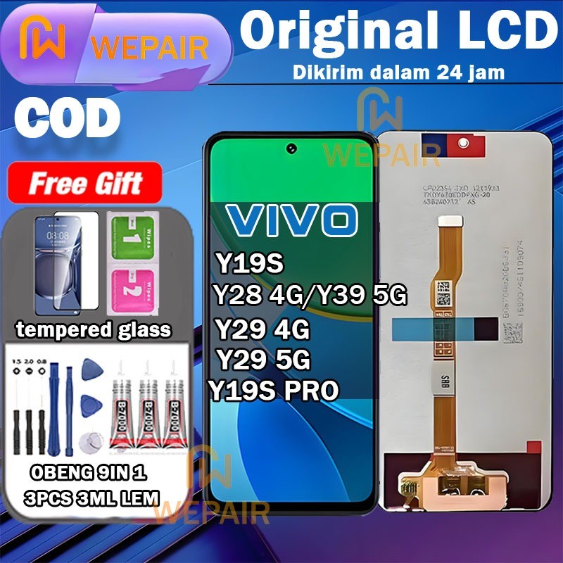 (Stellart) LCD VIVO Y19S/Y28 4G/Y39 5G/Y29 4G/Y29 5G/Y19S PRO  Fullset Komplit ori asli WEPAIR+Ready