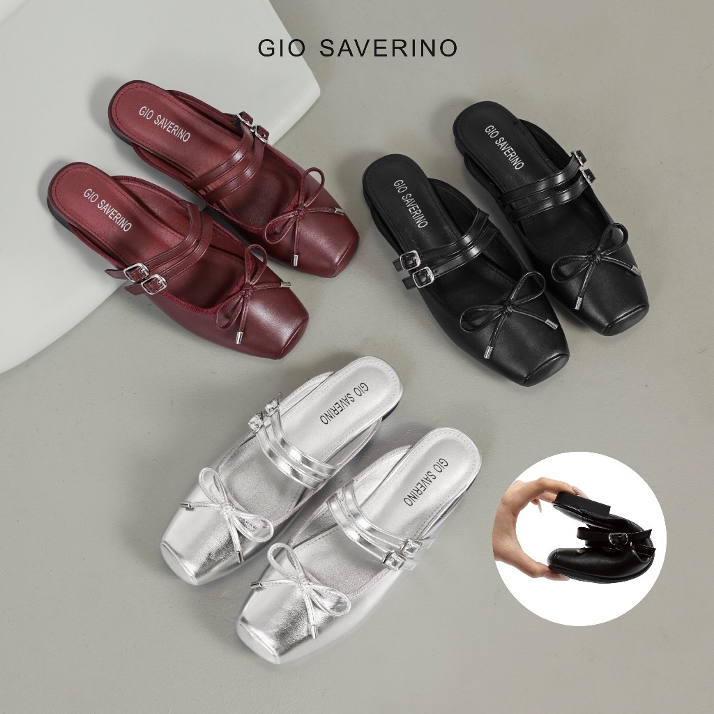 Gio Saverino Sandal Wanita Sepatu Korea Sandal Tutup Depan Falisha Shoes