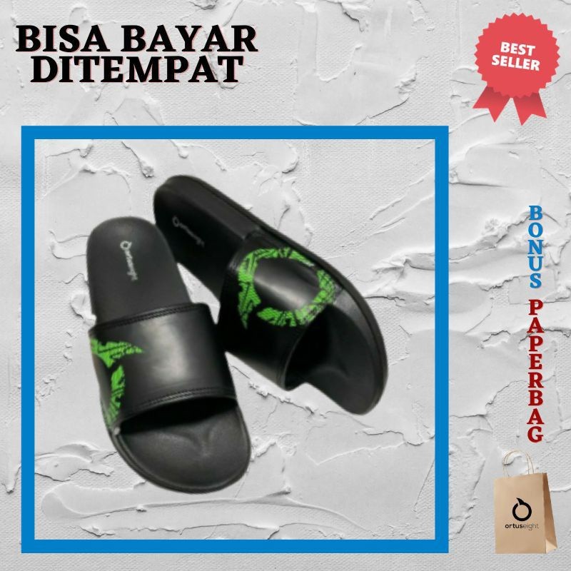 | ORIGINAL Sandal Slop Pria Wanita Ortuseight/ Sandal Slide Ortus/ Sandal Slip On Ortus Ht-