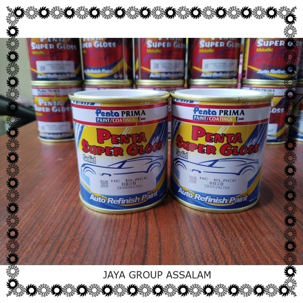 0020 NC CAT DUCO HITAM KILAP PENTA SUPERGLOSS BLACK CAT PENTA HITAM KILAP SOLID ORIGINAL SEPEDA MOTO