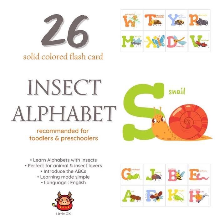 Flashcard edukasi animal binatang alphabet indonesia inggris - Animal