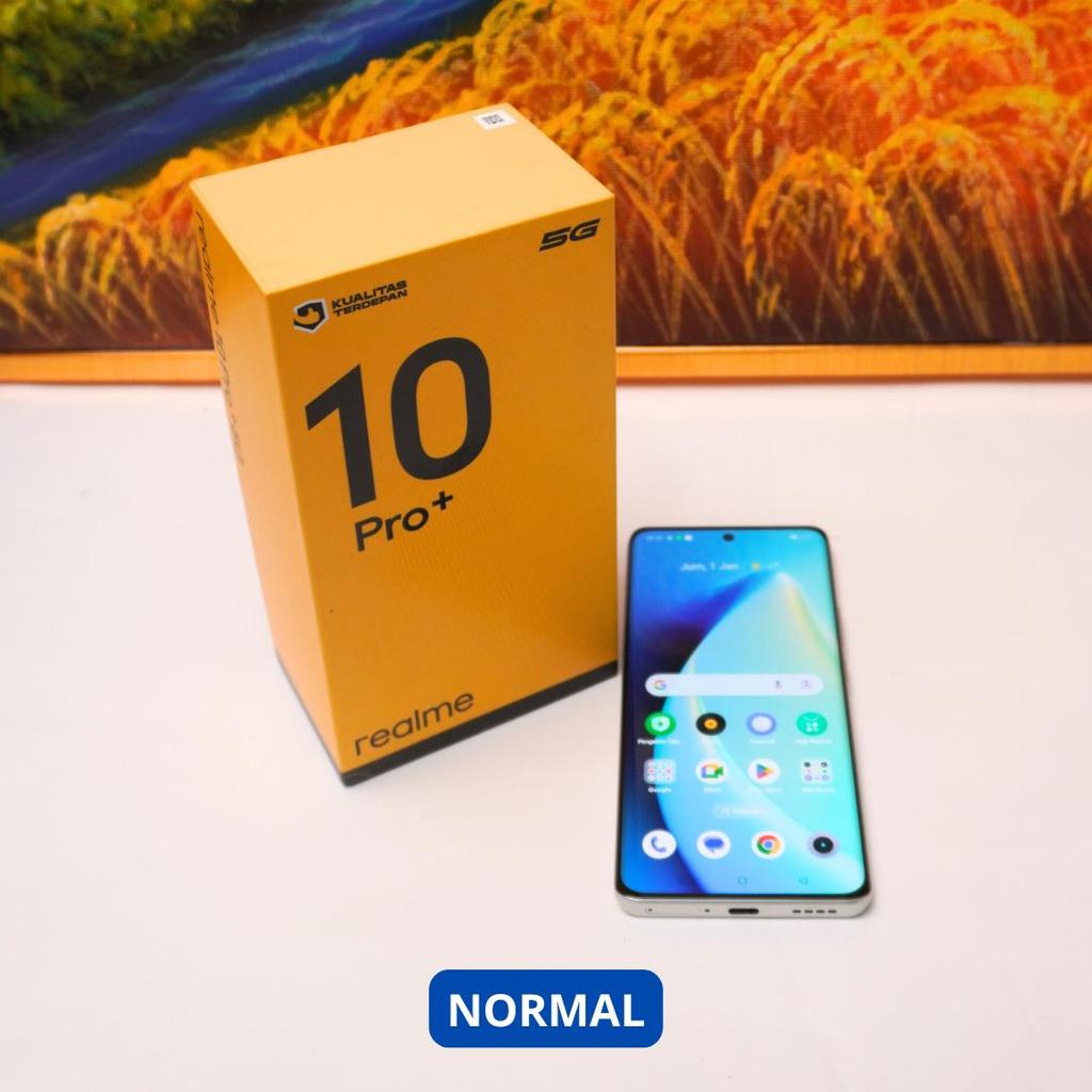 REALME 10 PRO+ 12/256 GB (5G) HP SECOND ORIGINAL SINAR MUTIARA CELL