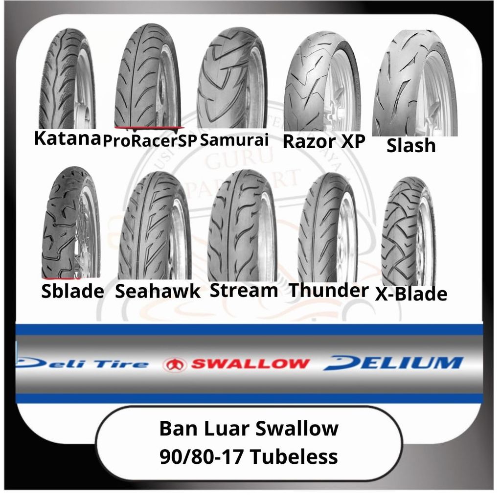 Ban Luar Swallow Tubeless 90/80-17