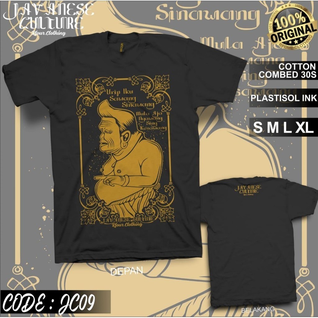 BAJU KAOS WAYANG EYANG SEMAR KAOS WAYANG GAMBAR SEMAR KAOS WAYANG KATA KATA URIP IKU SAWANG SINAWANG